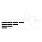 Pojemnik na przyprawy z nakrętką w kolorze białym i czarnym Corian 5 - Pikantny Viadurini