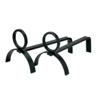 Para metalowych kominków Andirons o wysokości 21 cm Made in Italy - Sari Viadurini