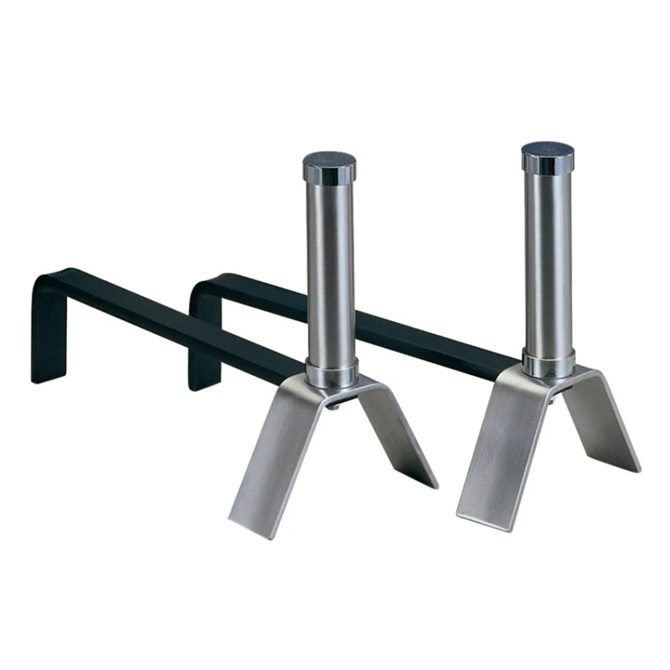 Para Andironów z drewna opałowego, wysokość 28 cm Made in Italy - Bransoletka Viadurini