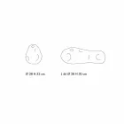 Para dekoracyjnych wazonów z przezroczystego szkła dmuchanego, wyprodukowanych we Włoszech - Pedro Viadurini