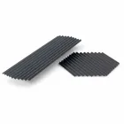 Para tac ze stali lakierowanej w kolorze czarnym lub złotym, nowoczesny design - Savona Viadurini