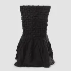 Elegancki pokrowiec na krzesło z oparciem do salonu z haftowanego lnu - Panteo Viadurini