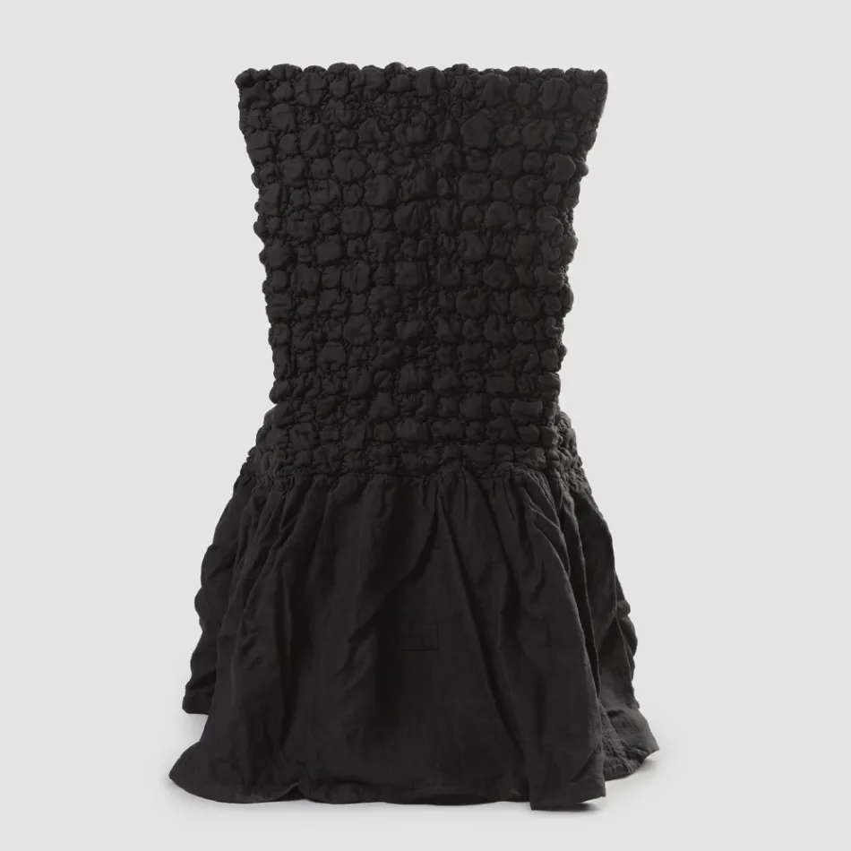 Elegancki pokrowiec na krzesło z oparciem do salonu z haftowanego lnu - Panteo Viadurini