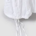 Elegancki pokrowiec na krzesło z oparciem do salonu z haftowanego lnu - Panteo Viadurini