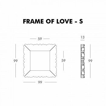 Ozdobna rama ścienna Slide Frame Of Love wykonana we Włoszech