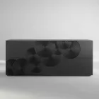 Kredens z łupków 10 ante, nowoczesny design, biała, czarna lub złota Viadurini