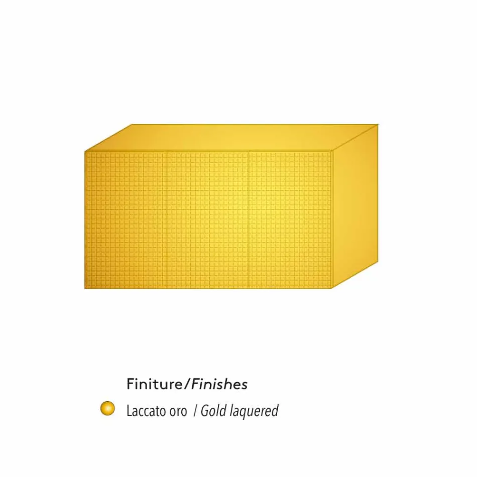 Kredens z dwóch czarnych drzwi 2 drzwi i wysuwanych szuflady Flora Viadurini