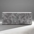 Komoda 3-drzwiowa z 3 wewnętrznymi półkami z drewna i płyty MDF - Pesci Viadurini