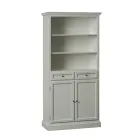 Kredens z 2 drzwiami, 2 szufladami i 2 otwartymi półkami Made in Italy - Camene Viadurini