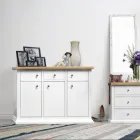 Kredens ze strukturą z fornirowanych cząstek drewna Made in Italy - Odino Viadurini