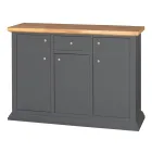 Kredens ze strukturą z fornirowanych cząstek drewna Made in Italy - Odino Viadurini