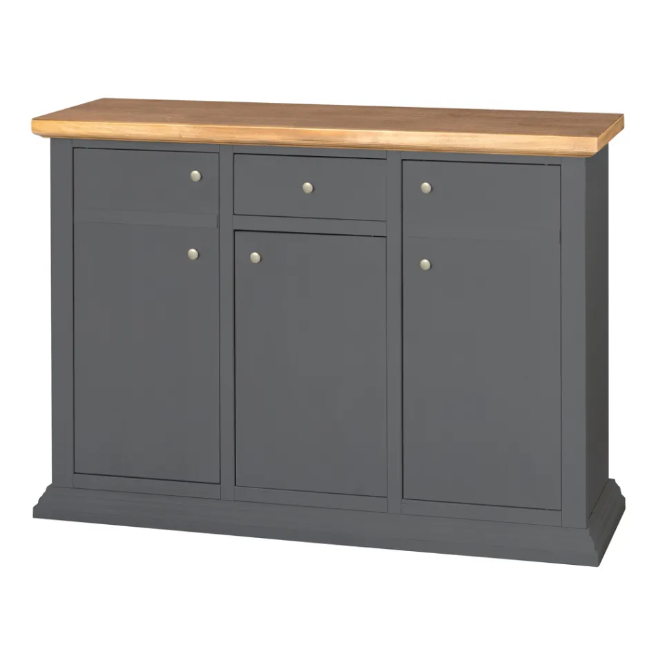 Kredens ze strukturą z fornirowanych cząstek drewna Made in Italy - Odino Viadurini