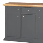 Kredens ze strukturą z fornirowanych cząstek drewna Made in Italy - Odino Viadurini