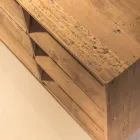 Komoda do salonu z 2 centralnymi drzwiami i 6 bocznymi szufladami - wysuwana Viadurini