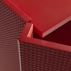 Komoda do salonu z 2 drzwiami w wykończeniu diamentowym Wyprodukowano we Włoszech - Sagittario Viadurini