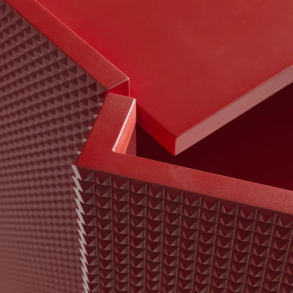 Komoda do salonu z 2 drzwiami w wykończeniu diamentowym Wyprodukowano we Włoszech - Sagittario Viadurini