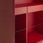 Komoda do salonu z 2 drzwiami w wykończeniu diamentowym Wyprodukowano we Włoszech - Sagittario Viadurini