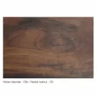 Nowoczesny kredens z litego drewna, szer. X19 x gł. 50 cm, Teresa Viadurini