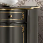 Luksusowy kredens z 3 drzwiami i 3 drewnianymi szufladami Made in Italy - Leonor Viadurini