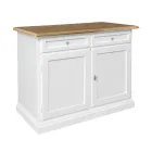 Drewniany kredens z 2 szufladami i 2 drzwiami Made in Italy - Uller Viadurini