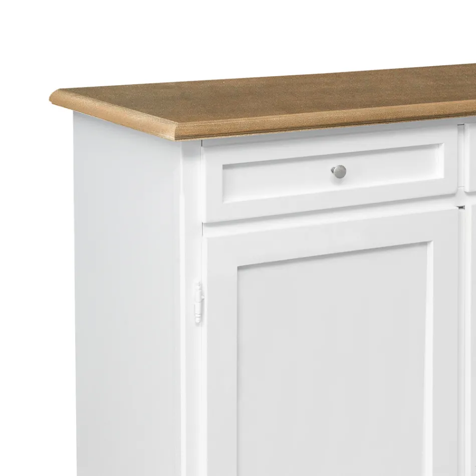 Drewniany kredens z 2 szufladami i 2 drzwiami Made in Italy - Uller Viadurini