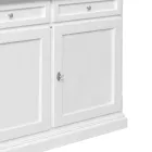 Drewniany kredens z 2 szufladami i 2 drzwiami Made in Italy - Uller Viadurini