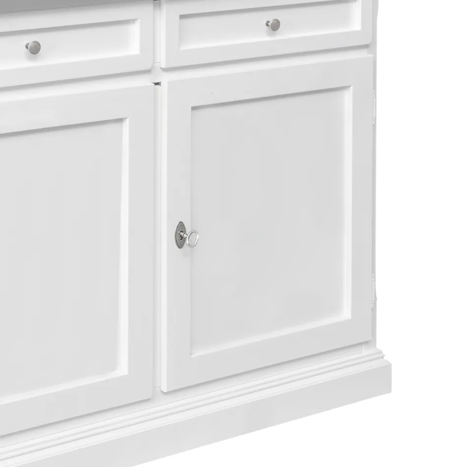 Drewniany kredens z 2 szufladami i 2 drzwiami Made in Italy - Uller Viadurini