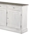 Drewniany kredens z 3 szufladami i 3 drzwiami Made in Italy - Uller Viadurini