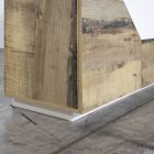 Drewniany kredens z drzwiami na zawiasach i szufladami Made in Italy - Bernice Viadurini