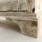 Kredens z litego drewna świerkowego z wewnętrznymi półkami Made in Italy - Pierrot Viadurini