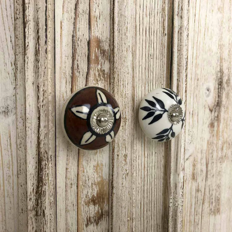 Kredens z litego drewna świerkowego z wewnętrznymi półkami Made in Italy - Pierrot Viadurini