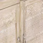 Kredens z drewna mango z ręcznie inkrustowanymi dekoracjami - Zotto Viadurini