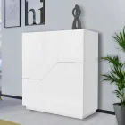 Kredens z drewna melaminowego 3 pokoje i 2 półki Made in Italy - Alyssa Viadurini