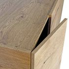 Kredens dzienny z 4 drzwiami z litego drewna Made in Italy - Khal Viadurini