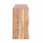 Nowoczesny kredens z drewna akacjowego z 2 drzwiami i 3 szufladami Homemotion - Lauro Viadurini