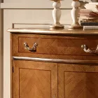 Klasyczny kredens do salonu Avio niebieski lub drewno orzechowe Made in Italy - Chantilly Viadurini