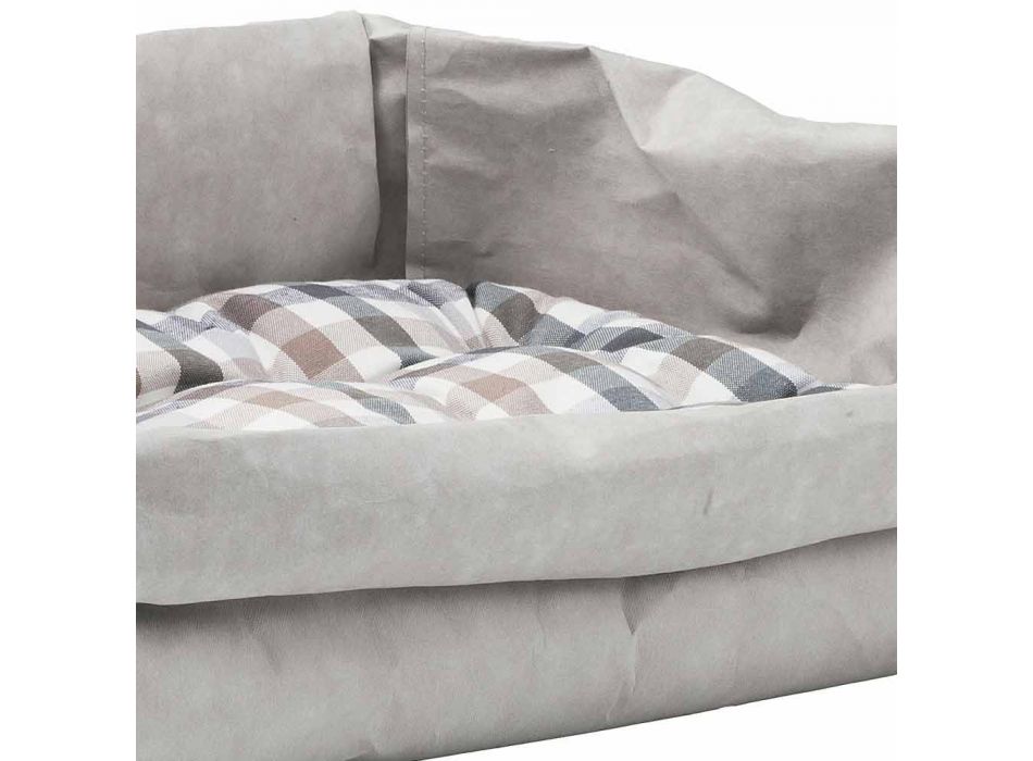 Łóżko dla psa lub designerski kot w włóknie celulozowym Pongo Viadurini