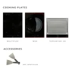 Kuchnia zewnętrzna 140x65x93 cm wykonana z litego drewna tekowego i aluminium - Convivial Viadurini