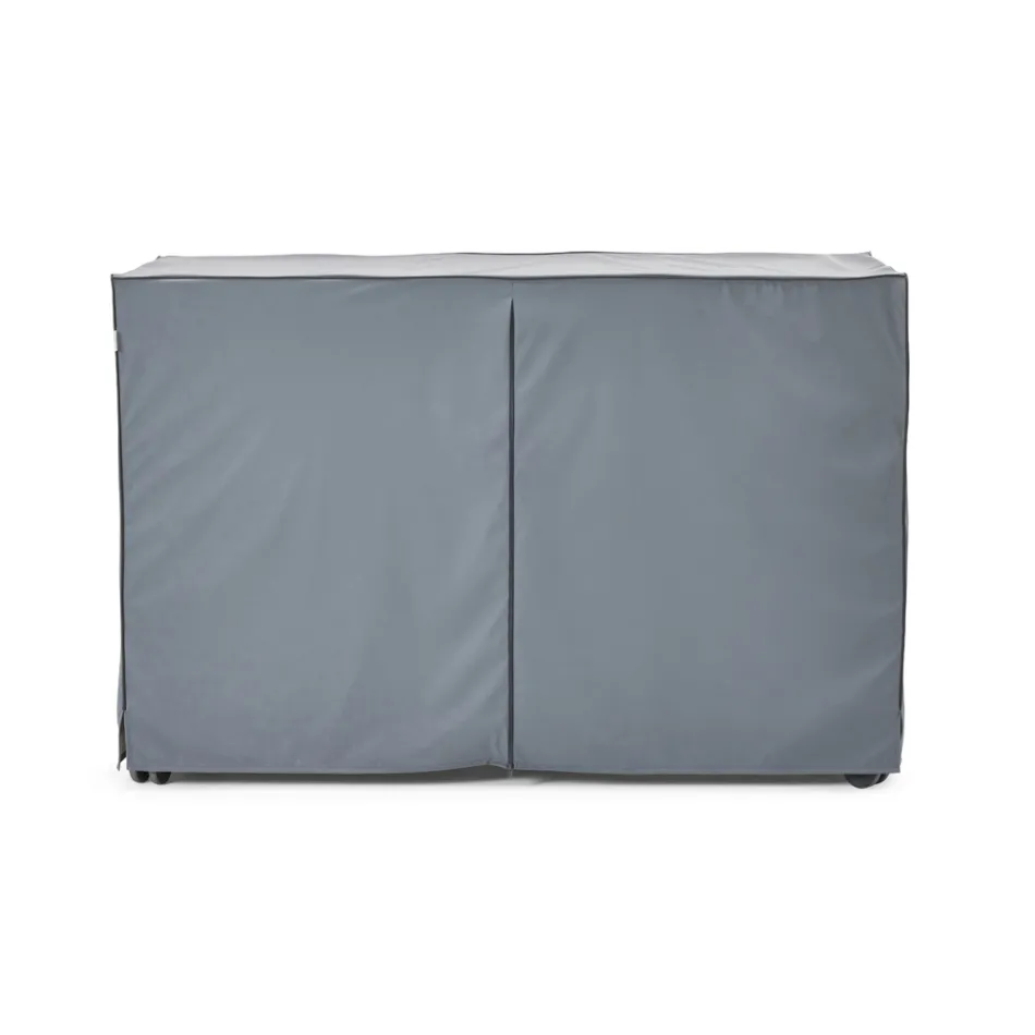 Kuchnia zewnętrzna 96x70x93 cm wykonana z litego drewna tekowego i aluminium - wyrafinowana Viadurini