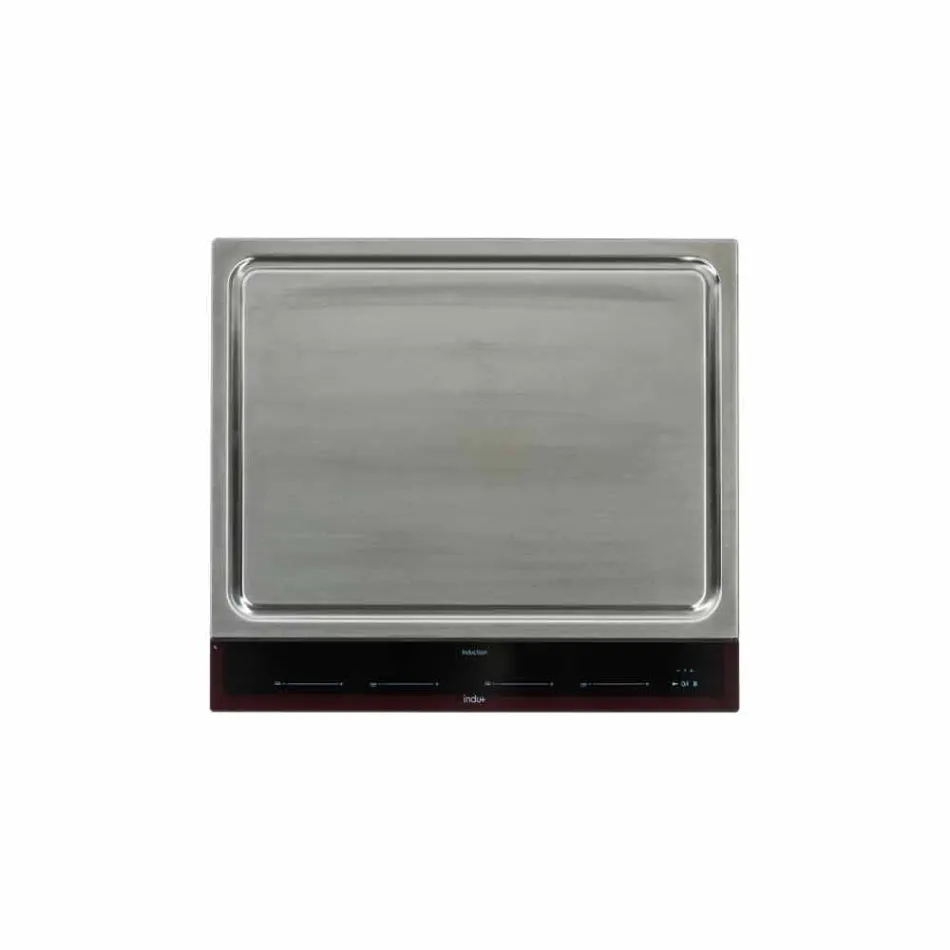 Nowoczesna kuchnia ogrodowa na zewnątrz na drewnianych i stalowych kołach - Buoncalliope Viadurini