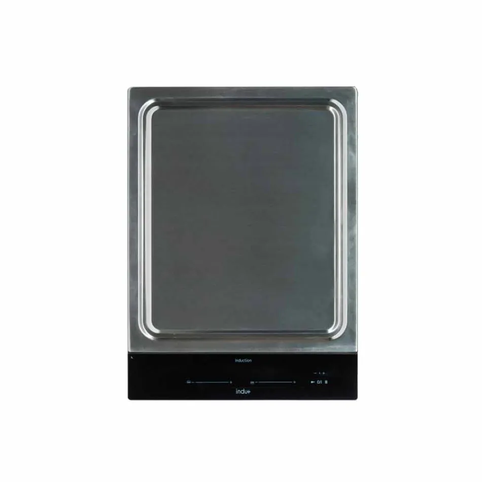 Nowoczesna kuchnia na kółkach do ogrodu z drewna i stali - Calliope Viadurini