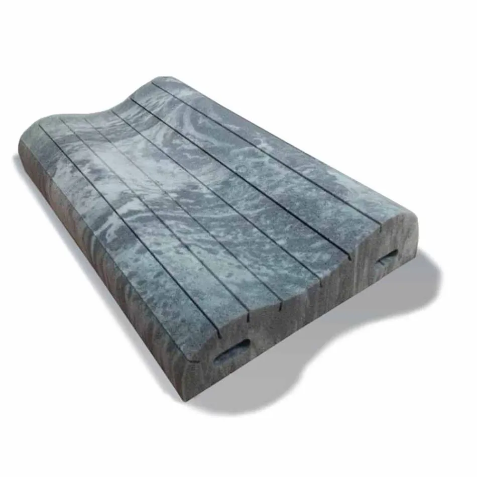 Poduszka Double Wave in Memory Xform o wysokości 11 cm Made in Italy - Curly Viadurini