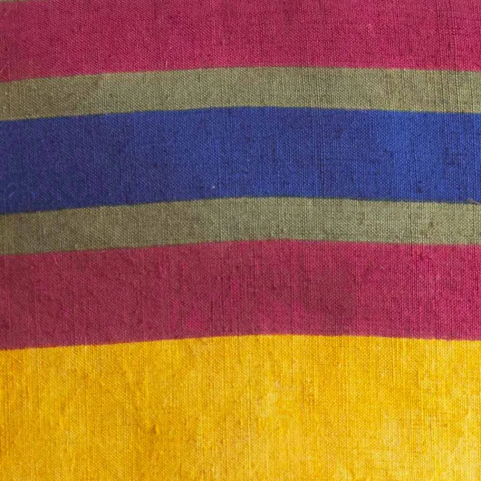 Unikalne ręcznie malowane włoskie poduszki konopne - marki Viadurini