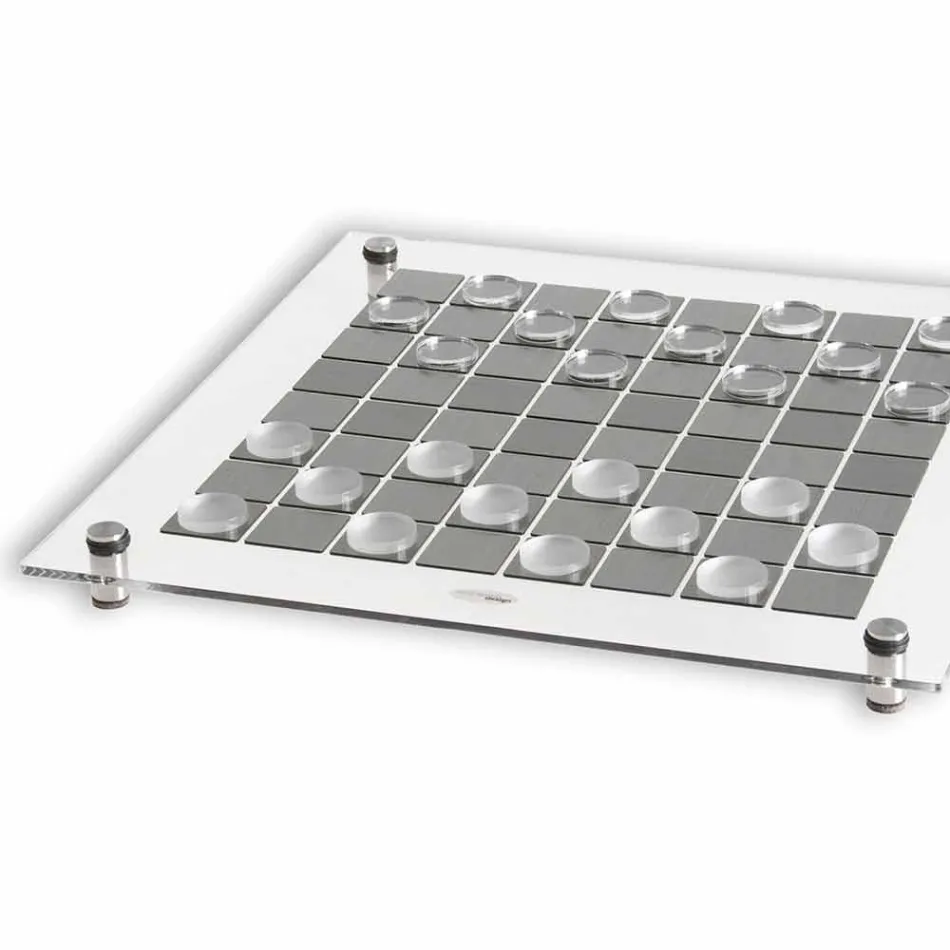 Warcaby gra planszowa wykonane we Włoszech Viadurini