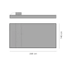 Luksusowa podwójna kanapa zewnętrzna Made in Italy - Emanuela Viadurini