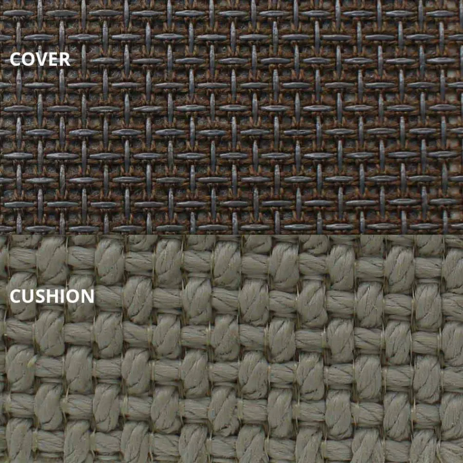 Okrągła, luksusowa leżanka ogrodowa z parasolem - Ulm Moon firmy Vondom Viadurini