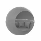 Okrągła, luksusowa leżanka ogrodowa z parasolem - Ulm Moon firmy Vondom Viadurini