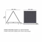 Luksusowa leżanka ogrodowa z aluminium i tkaniny - rama Vineyard firmy Vondom Viadurini