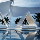 Luksusowa leżanka ogrodowa z aluminium i tkaniny - rama Vineyard firmy Vondom Viadurini