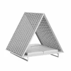 Luksusowa leżanka ogrodowa z aluminium i tkaniny - rama Vineyard firmy Vondom Viadurini